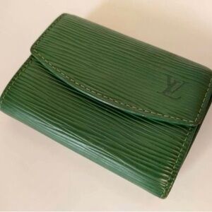 Louis Vuitton Epic Forest Green Women's Coin Wallet